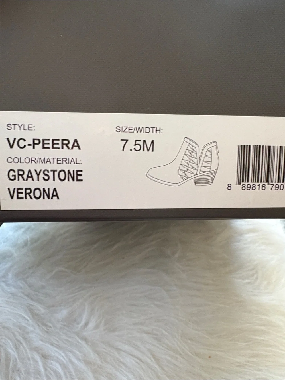 Vince Camuto - Peera Graystone Suede Cutout Ankle Booties
